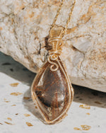 Load image into Gallery viewer, rhombus red rutilated quartz pendant