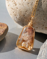 Load image into Gallery viewer, hematoid quartz pendant