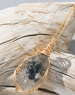 Load image into Gallery viewer, double pointed herkimer diamond pendant