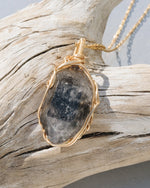 Load image into Gallery viewer, double pointed herkimer diamond pendant