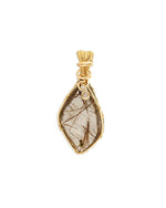 Load image into Gallery viewer, rhombus red rutilated quartz pendant