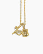 Load image into Gallery viewer, Aries Clear Quartz Zodiac Energy Necklace