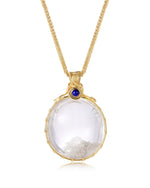 Load image into Gallery viewer, oval white seabed world phantom quartz pendant