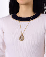 Load image into Gallery viewer, white “rabbit hair” quartz pendant