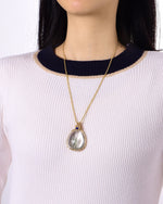 Load image into Gallery viewer, teardrop flawless phantom quartz pendant