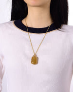 Load image into Gallery viewer, golden rutilated quartz amulet pendant