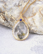 Load image into Gallery viewer, pine tree phantom quartz pendant