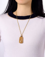 Load image into Gallery viewer, golden rutilated quartz tower pendant