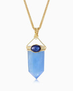 Load image into Gallery viewer, chubby aquamarine obelisk pendant