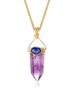 Load image into Gallery viewer, amethyst obelisk pendant
