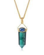 Load image into Gallery viewer, sleek malachite obelisk pendant
