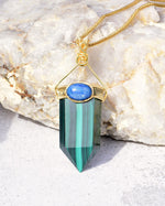 Load image into Gallery viewer, Bold Malachite Obelisk Pendant