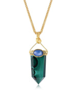 Load image into Gallery viewer, Petite Malachite Obelisk Pendant
