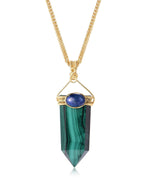 Load image into Gallery viewer, Malachite Obelisk Sword Pendant