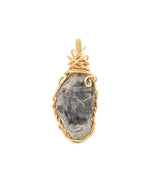 Load image into Gallery viewer, double pointed herkimer diamond pendant