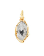 Load image into Gallery viewer, double pointed herkimer diamond pendant