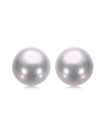 Load image into Gallery viewer, 12mm round freshwater pearl stud earrings