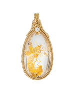 Load image into Gallery viewer, fancy hematoid quartz pendant