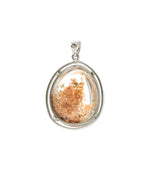 Load image into Gallery viewer, seabed world phantom quartz pendant in silver setting