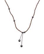 Load image into Gallery viewer, Bronze Bead Necklace
