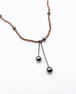 Load image into Gallery viewer, Bronze Bead Necklace