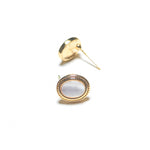 Load image into Gallery viewer, Golden Classical Oval Stud Earrings