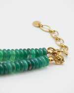 Load image into Gallery viewer, Green Chalcedony Pearl Necklace