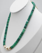 Load image into Gallery viewer, Green Chalcedony Pearl Necklace