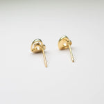 Load image into Gallery viewer, Golden Heart to Heart Stud Earrings