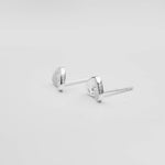 Load image into Gallery viewer, Silver Heart to Heart Stud Earrings