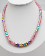 Load image into Gallery viewer, Macaron Chalcedony Stone Necklace