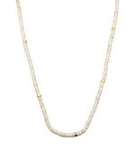 Load image into Gallery viewer, Egg Cream Chalcedony Stone Necklace