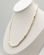 Load image into Gallery viewer, Egg Cream Chalcedony Stone Necklace