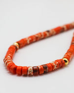 Load image into Gallery viewer, Orange Chalcedony Stone Necklace