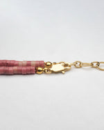 Load image into Gallery viewer, Pink Jade Stone Necklace