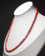 Load image into Gallery viewer, Red Line Stone Necklace
