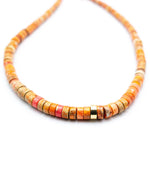 Load image into Gallery viewer, Orange Chalcedony Stone Necklace