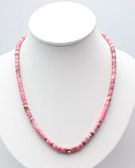 Load image into Gallery viewer, Pink Jade Stone Necklace