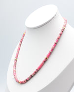 Load image into Gallery viewer, Pink Jade Stone Necklace