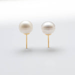 Load image into Gallery viewer, Golden Raw Pearl Earrings