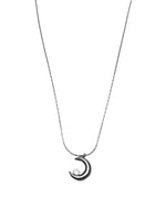 Load image into Gallery viewer, Silver Moon Stone Necklace