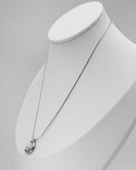 Load image into Gallery viewer, Silver Moon Stone Necklace