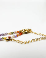 Load image into Gallery viewer, Rainbow Bead Chain Round Diamond Pendant