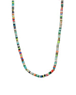 Load image into Gallery viewer, Rainbow Line Stone Necklace