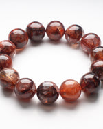Load image into Gallery viewer, red hematoid quartz bracelet