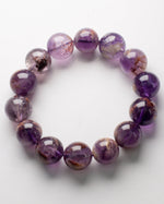 Load image into Gallery viewer, purple phantom quartz bracelet
