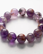Load image into Gallery viewer, purple phantom quartz bracelet