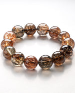 Load image into Gallery viewer, black golden super seven bracelet