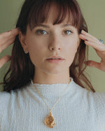 Load image into Gallery viewer, big sphere golden rutilated quartz pendant