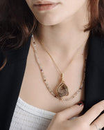 Load image into Gallery viewer, irregular shape smoky super seven pendant